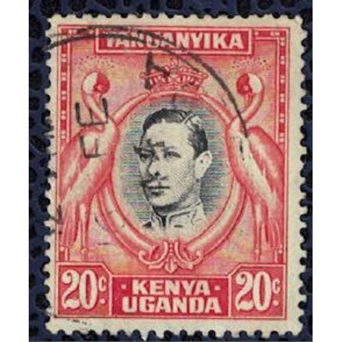 Communauté Est Africaine 1938 Oblitéré Used Roi George Vi Oiseaux Balearica Regulorum Grue Royale Su