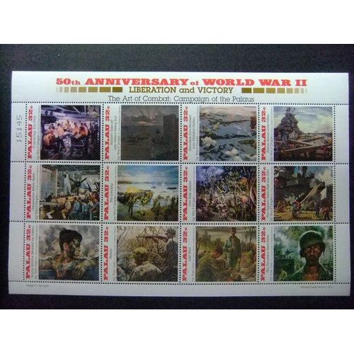 Palau 1995 World War 2 Campaign Of The Palaus Yvert 845 / 56 ** Mnh / Aa
