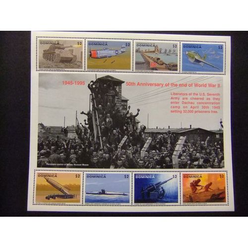 Dominica 1995 50 Anniversary Of The World War Ii Yvert 1753 / 60 ** Mnh /Aa