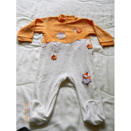 Pyjama Autre Coton 12 Mois Orange