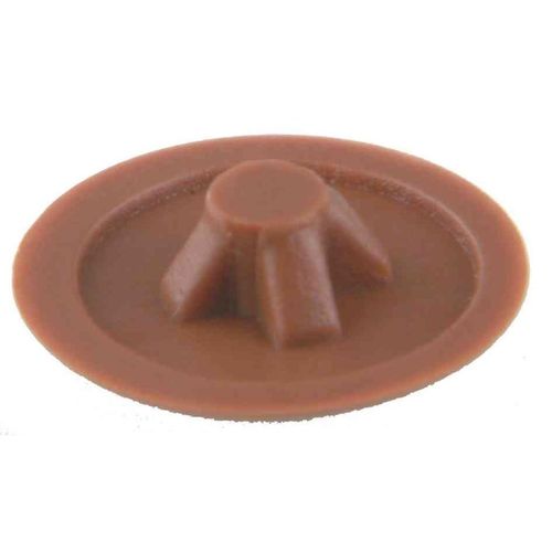 suki Lot de 20 Cache Vis PZ 3 Plastique 6 mm Marron