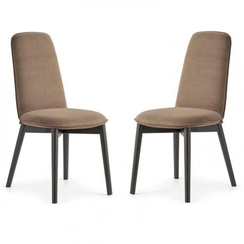 Lot De 2 Chaises Riley Structure Bois Assise Camel