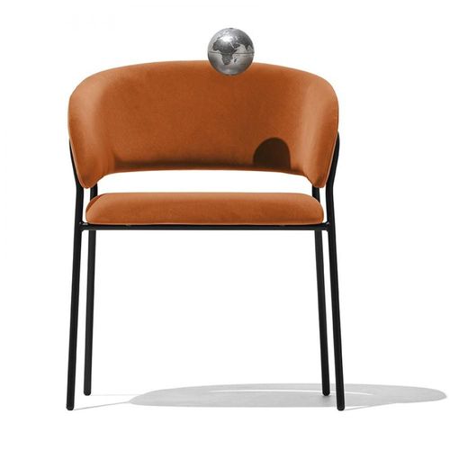 Chaise Rembourré Balia Structure Métal Assise Safran
