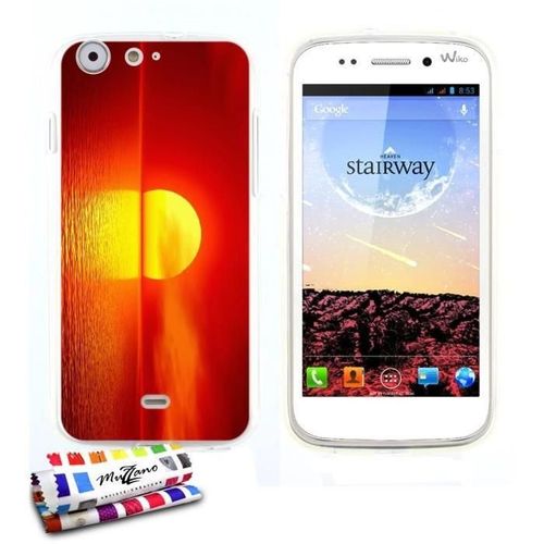 Coque Case Wiko Stairway Crepuscule Contour Transparent Silicone Souple (Tpu)