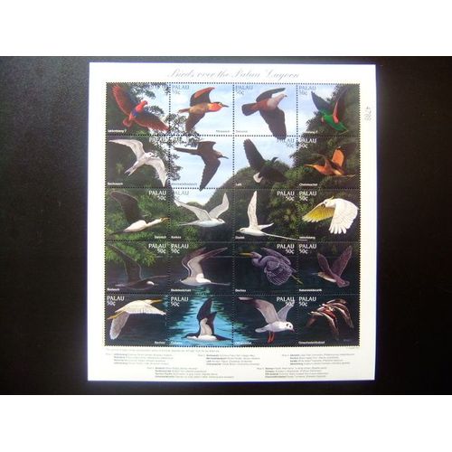 Palau 1996 Faune Oiseaux Du Lagon Fauna Pajaros Yvert 965 / 984 ** Mnh