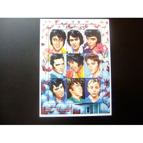 Palau 1995 60 Aniversario Del Nacimiento De Elvis Presley Yvert 764 / 772 ** Mnh//Lot 123