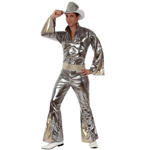 Déguisement Disco Homme Argent Xs / S