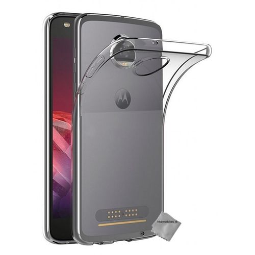 Housse Etui Coque Gel Motorola Moto Z2 Force + Film Ecran - Transparent Tpu