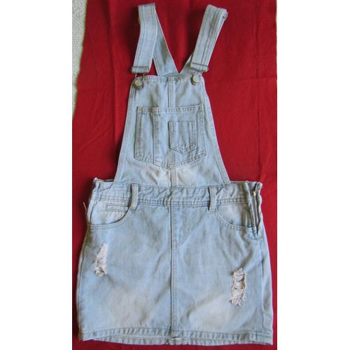 Salopette Jupe Jean Jennyfer T.34 Bleu
