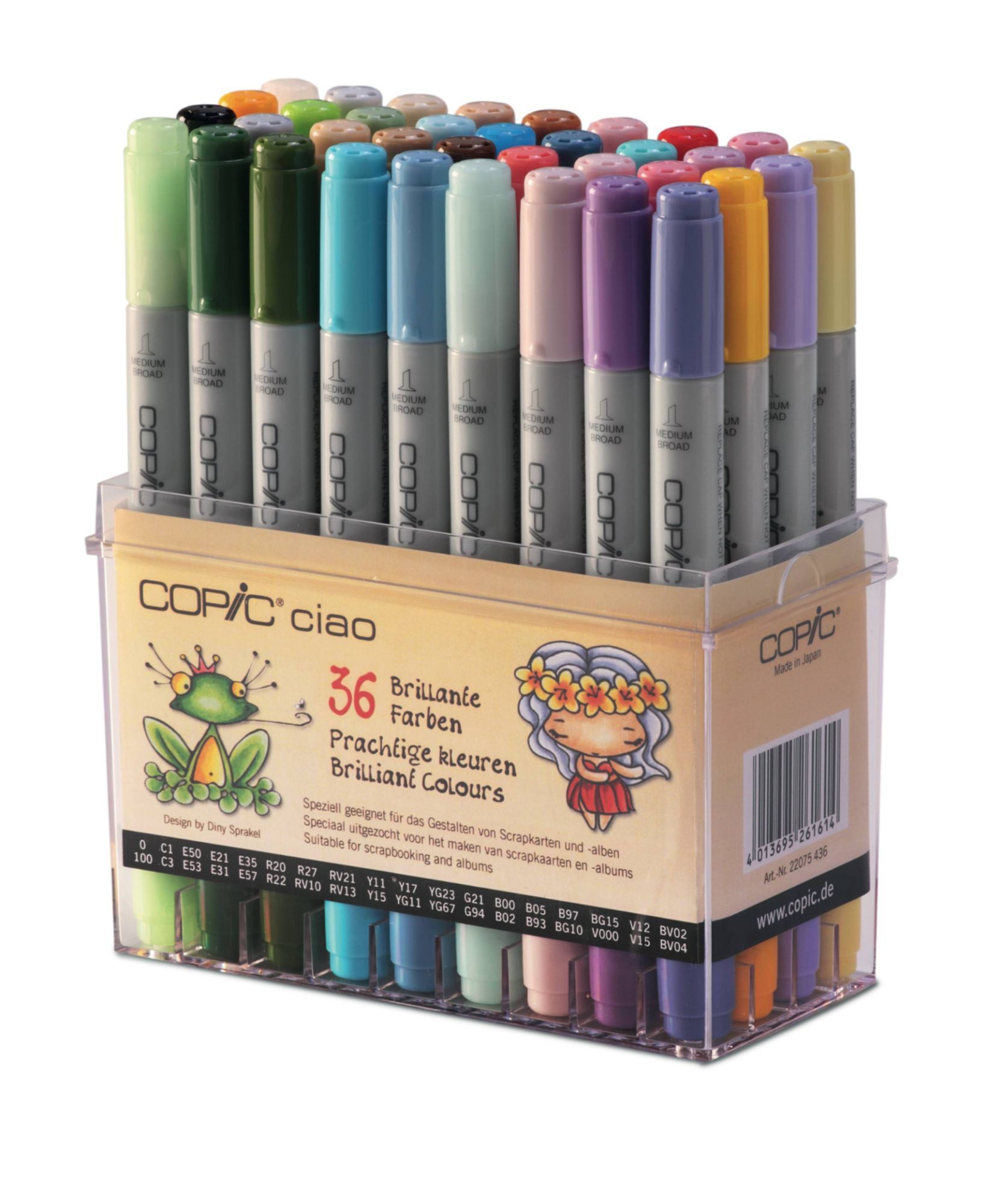 Set 36 Marqueurs Manga Copic Ciao Couleurs Vives - Copic