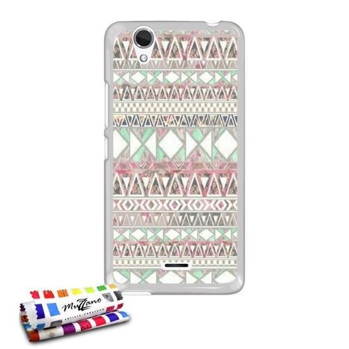 Coque Case Wiko Birdy Azteque Clair Contour Transparent Silicone Souple (Tpu)