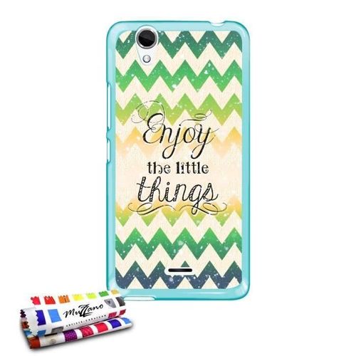 Coque Case Wiko Birdy Enjoy 2 Contour Bleu Silicone Souple (Tpu)