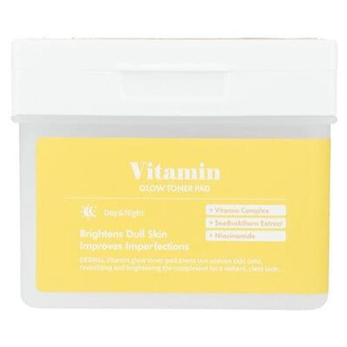 Dermal Disque Tonique Éclat Vitamine, 120 Cotons 