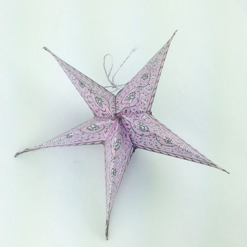 Etoile En Papier 5 Pièces Violet
