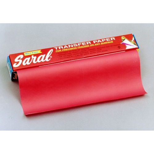 Papier Transfert Saral 12 Feuilles 45 X 61 Cm Rouge