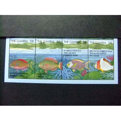 Gambie Gambia 1995 Fish & Marine Life Yvert 1836 / 39 ** Mnh/ Lot Aa