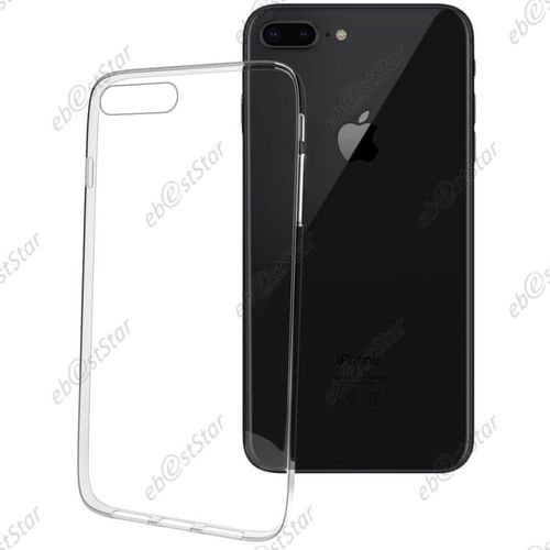 Ebeststar ® Housse Coque Protection Silicone Gel Ultra Fine 0,3mm Etui Souple + Vitre Anti Casse Film Écran Verre Trempé Pour Apple Iphone 8 (2017) 4,7", Iphone 7 (2016), Couleur Transparent [Note Importante Lire Description]