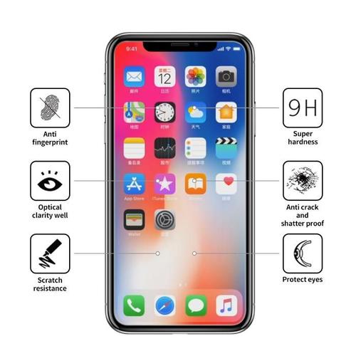 Curved Vitre Verre Trempé Protection Film Protecteur Tempered Glass Pr Iphone X