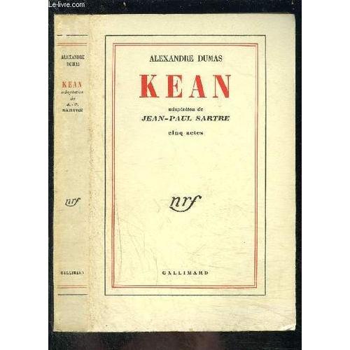 Kean- Adaptation De Jean- Paul Sartre- Cinq Actes