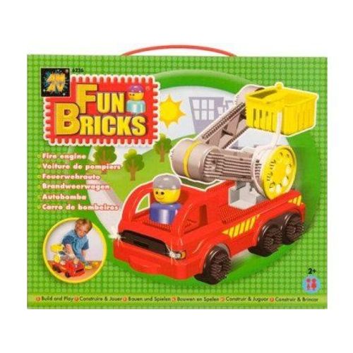 Coffret Voiture De Pompiers - Jouet De Construction - Jeu A Picots - Fun Bricks