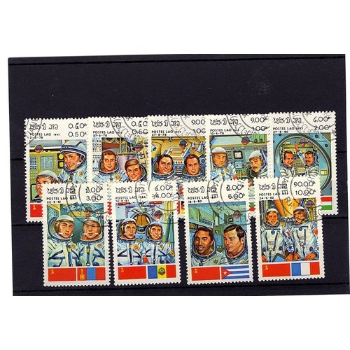 Laos. Série Complète Espace 1983 (Lot40)