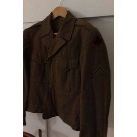 Blouson De L'armée De Terre Américaine . Sergent Major Du Renseignement 1950