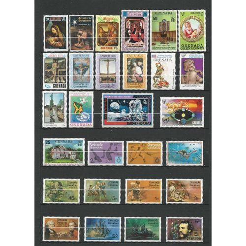 Iles Grenadines - Lot Timbres Divers.