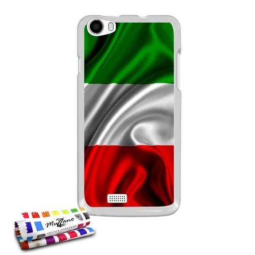 Coque Case Wiko Lenny Drapeau Italie Contour Transparent Silicone Souple (Tpu)