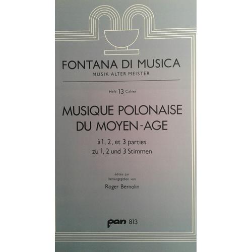 Musique Polonaise Du Moyen-Âge, Cahier 13