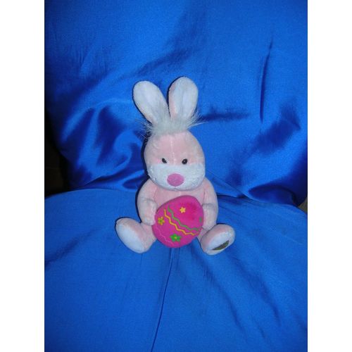 Peluche Lapin Musical Et Son Oeuf 20cm.