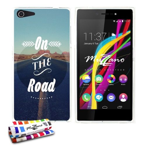 Coque Case Wiko Highway Star 4g On The Road Contour Transparent Silicone Souple (Tpu)