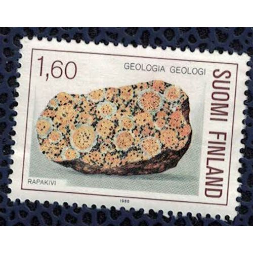 Finlande 1986 Sans Gomme Used Géologie Rapakivi Granite Avec Feldspath Alcalin