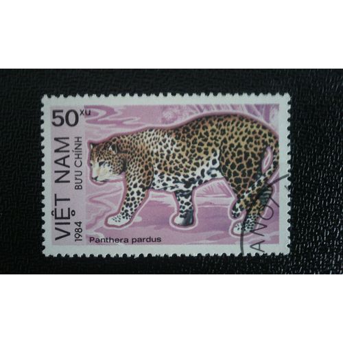Timbre Vietnam (Yt 484 B ) 1984 Leopard (Panthera Pardus)