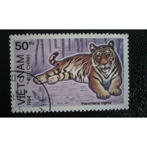 Timbre Vietnam (Yt 484 C ) 1984 Tigre (Panthera Tigris)