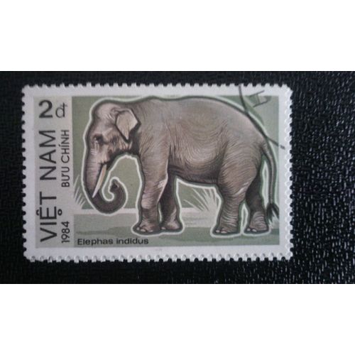 Timbre Vietnam (Yt 484 F ) 1984 Éléphant D'asie (Elephas Maximus)