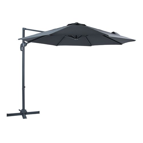 Axi Marisol Parasol Déporté Anthracite/Gris - Parasol Déporté Rectangulaire Ø 300cm - Parasol Pied Déporté, Structure Aluminium - Rotation 360 - Parasol Déporté Inclinable - Résistant Aux Uv