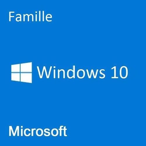 Vrais Système D'exploitation Microsoft Windows 10 Famille 64 Bits