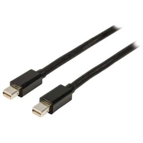 Câble Mini DisplayPort Mâle Mâle 2m Noir Connectland