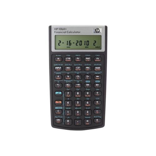 HP 10bII+ - Calculatrice financière - 12 chiffres - pile