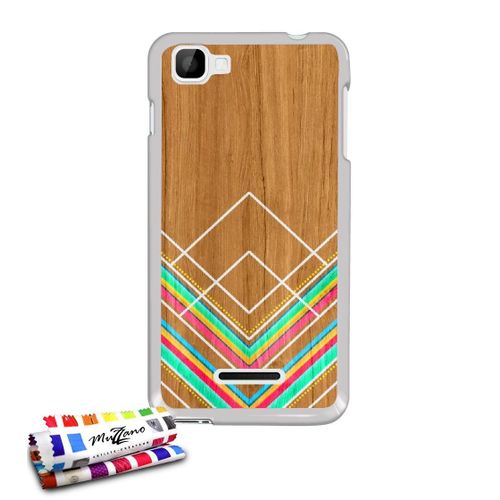 Coque Case Wiko Kite Peinture Sur Bois Contour Transparent Silicone Souple (Tpu)