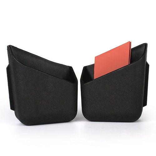 Lot De 2 Vide Poche Noir Pour Voiture À Coller