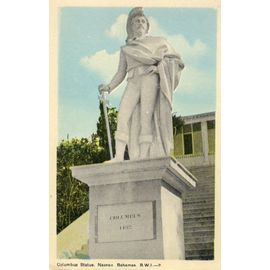 Carte Postale Semi-Moderne - Columbus Statue - Nassau - Bahamas - R.W.I.