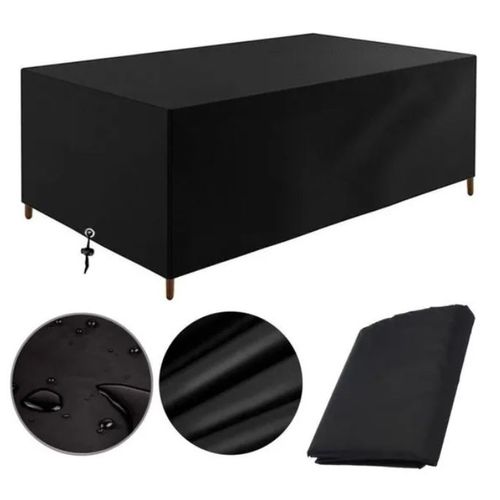Housse De Protection Salon De Jardin 180x180x90cm Oxford Étanche Étanche À La Poussière Pluie Housse Pour Meubles De Jardin