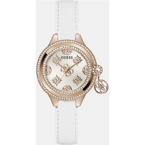 Montre Analogique Détail Pendentif - Blanc