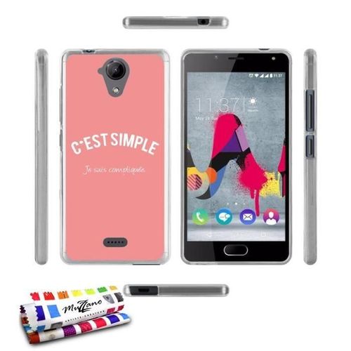 Coque Case Wiko U Feel Lite C'est Compliquee Contour Transparent Silicone Rigide (Tpu)