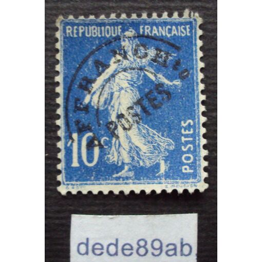 Timbre France N°188 Type Semeuse 10c - Bande Publicitaire Minéraline - Oblitéré