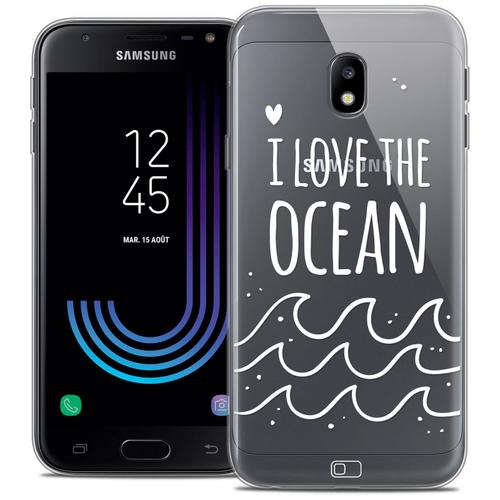 Caseink Caseink Coque Pour Samsung Galaxy J3 2017 J320 (5 ) Housse Etui [Crystal Gel Hd Collection Summer Design I Love Ocean - Souple - Ultra Fin - Imprimé En France]