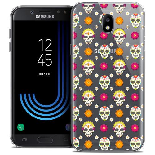 Caseink Caseink Coque Pour Samsung Galaxy J5 2017 J530 (5.2 ) Housse Etui [Crystal Gel Hd Collection Halloween Design Skull Halloween - Souple - Ultra Fin - Imprimé En France]