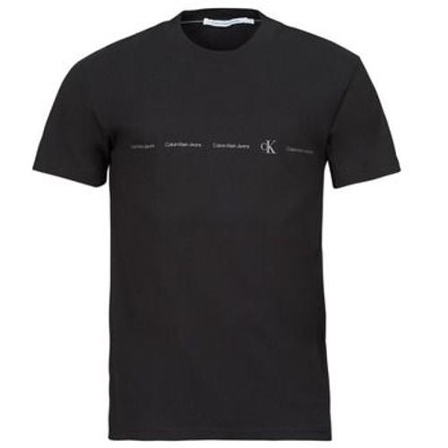 T-Shirt Calvin Klein Jeans Logo Repeat Tee Noir