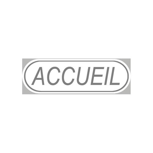 Accueil Blanc (19x6cm) - Sticker/Autocollant